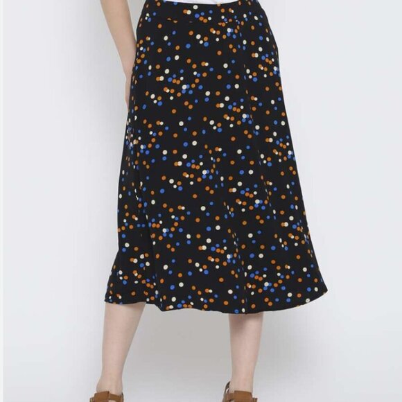 NWT Multi Color Polka Dots Mdi Skirt  A Line Size XL Forever 21 Casual Coquette - Picture 10 of 13